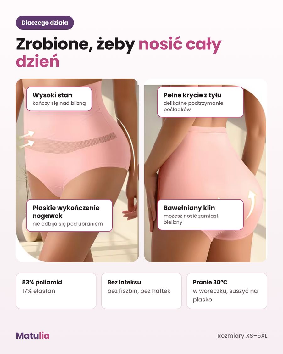 Detale: stan nad blizną, bezszwowe krawędzie